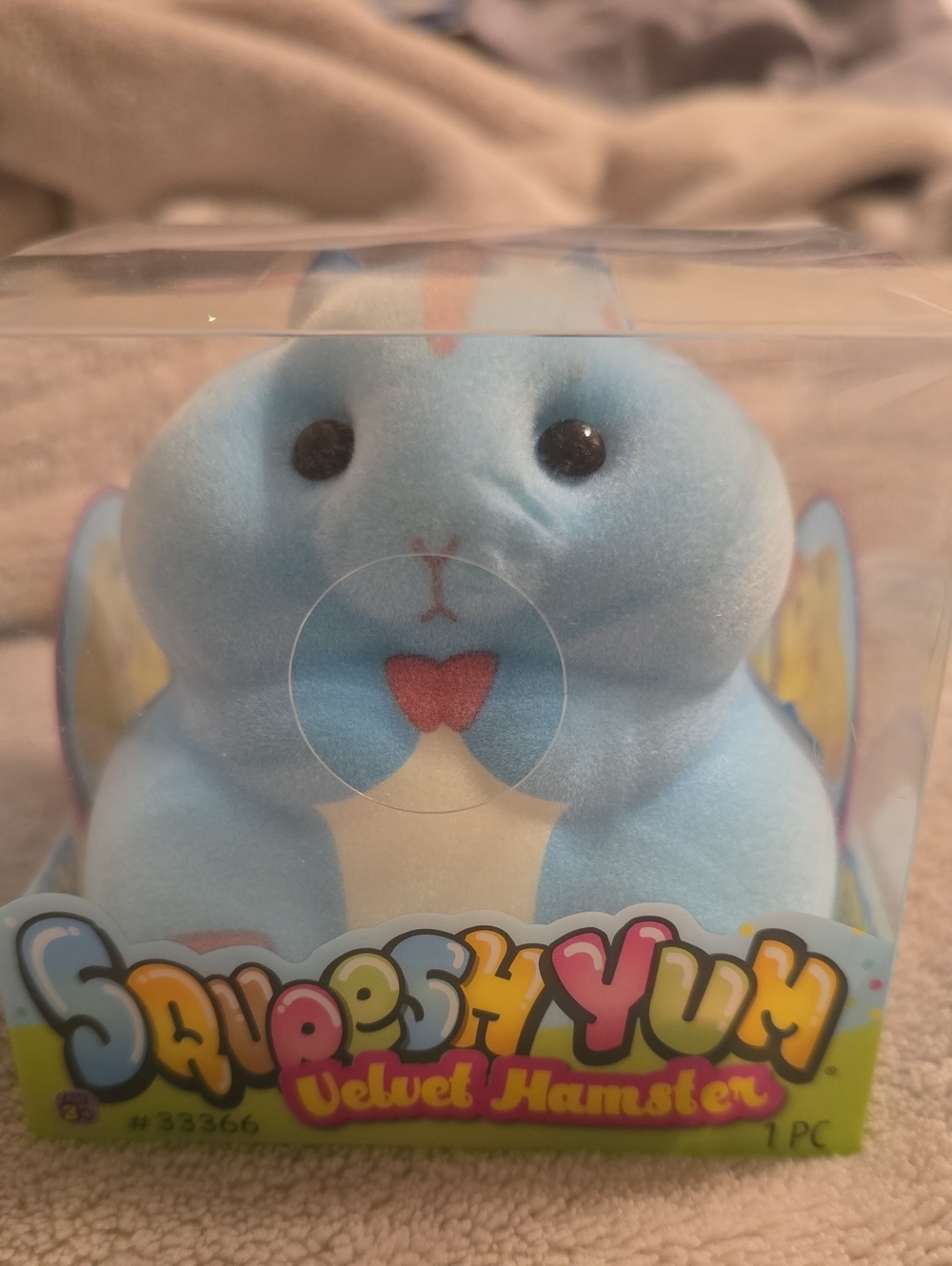 Squeesh Yum Velvet Hamster Plush Toy - Blue